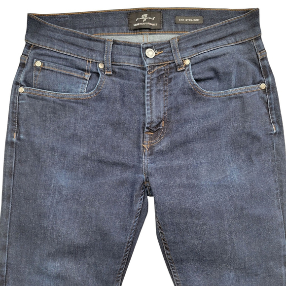 7 For All Mankind LUXE PERFORMANCE Straight Capri Jeans 31. Waist 32 Inseam 26 - Picture 5 of 9